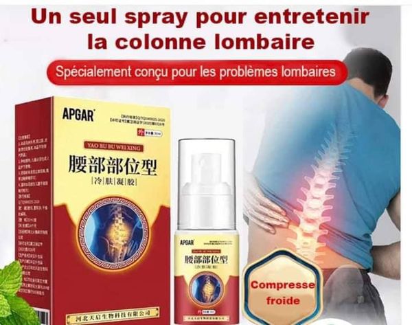 Spray à Base d’Herbes pour Soulager les Douleurs Lombaires et Protéger les Articulations.