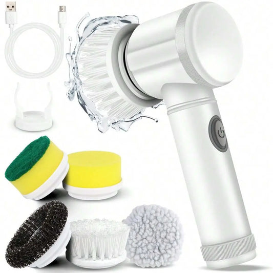 Brosse Électrique 5 en 1 – Nettoyage Sans Effort!